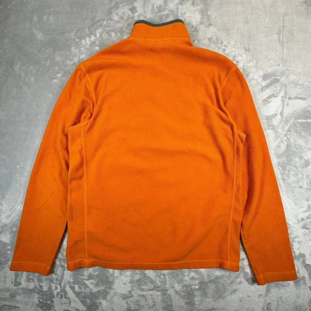 The North Face Fleece Mens M Orange TKA 100 Quarter Zip Pullover Sweater T183